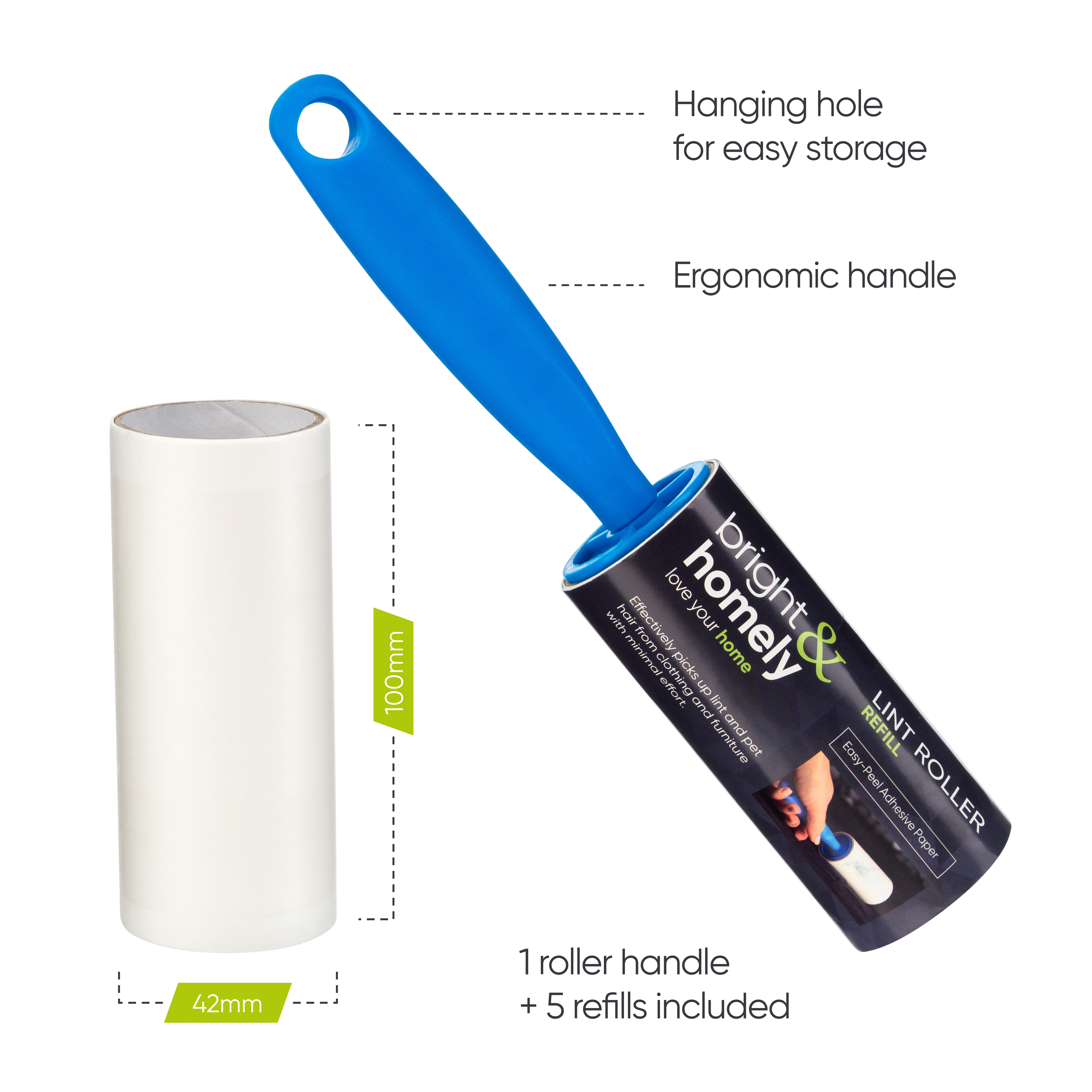 Lint Remover Rolls Roller Sticky Brush Dust Fluff Fabric Pet Hair